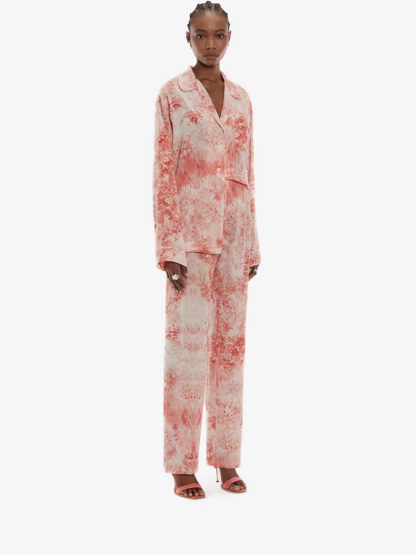 Sea Coral Pyjama Trouser in Coral - 3