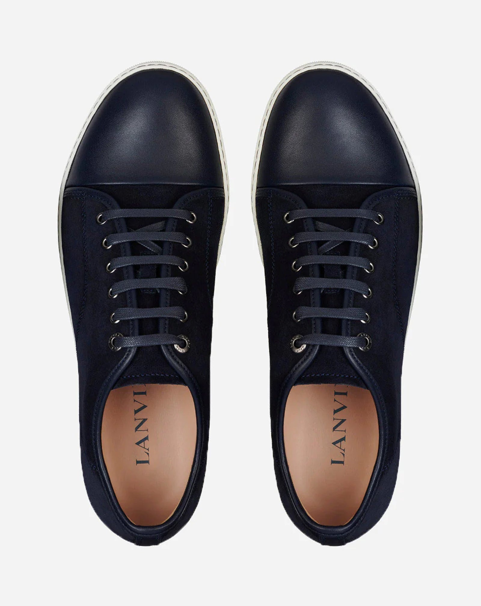 DBB1 LEATHER AND SUEDE SNEAKERS - 3