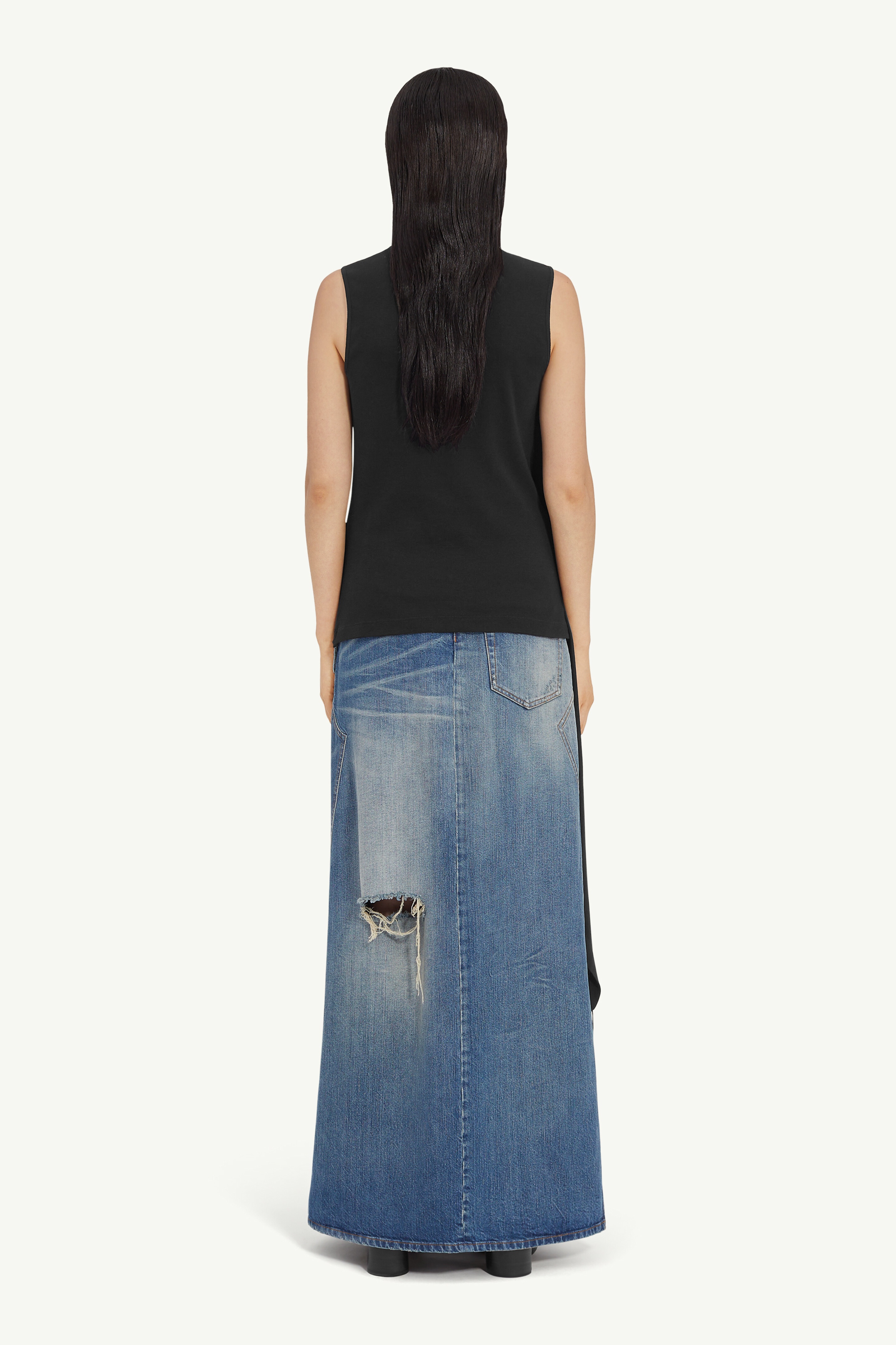 Draped crewneck top - 4