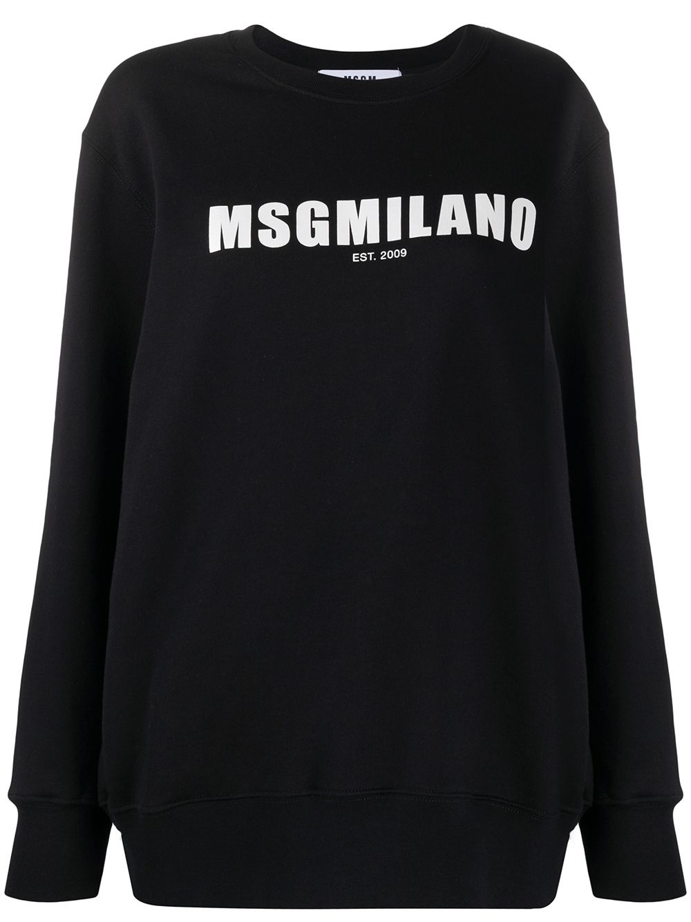 logo print crew neck sweatshirt - 1