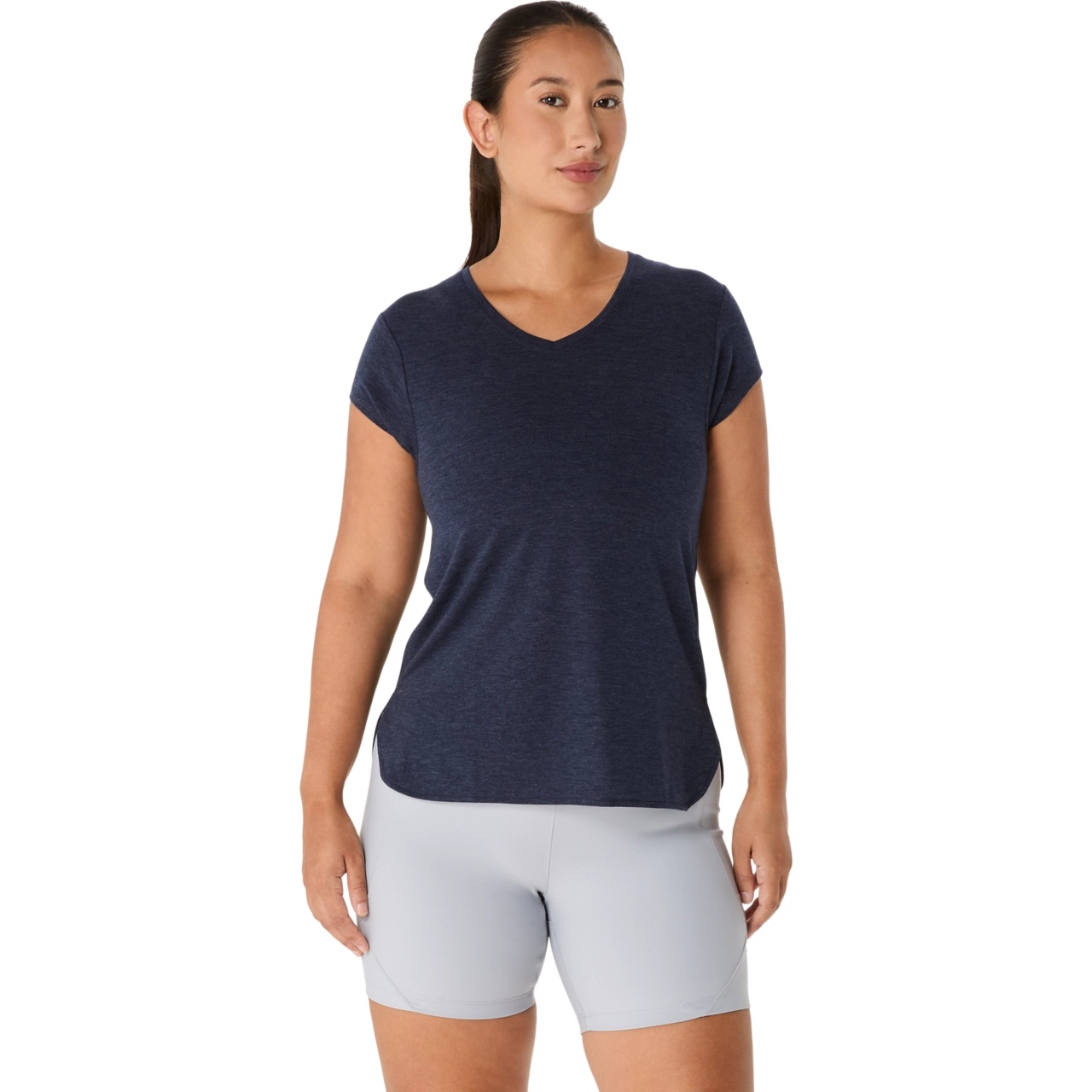 WOMEN'S HEATHER VNECK TOP - 1