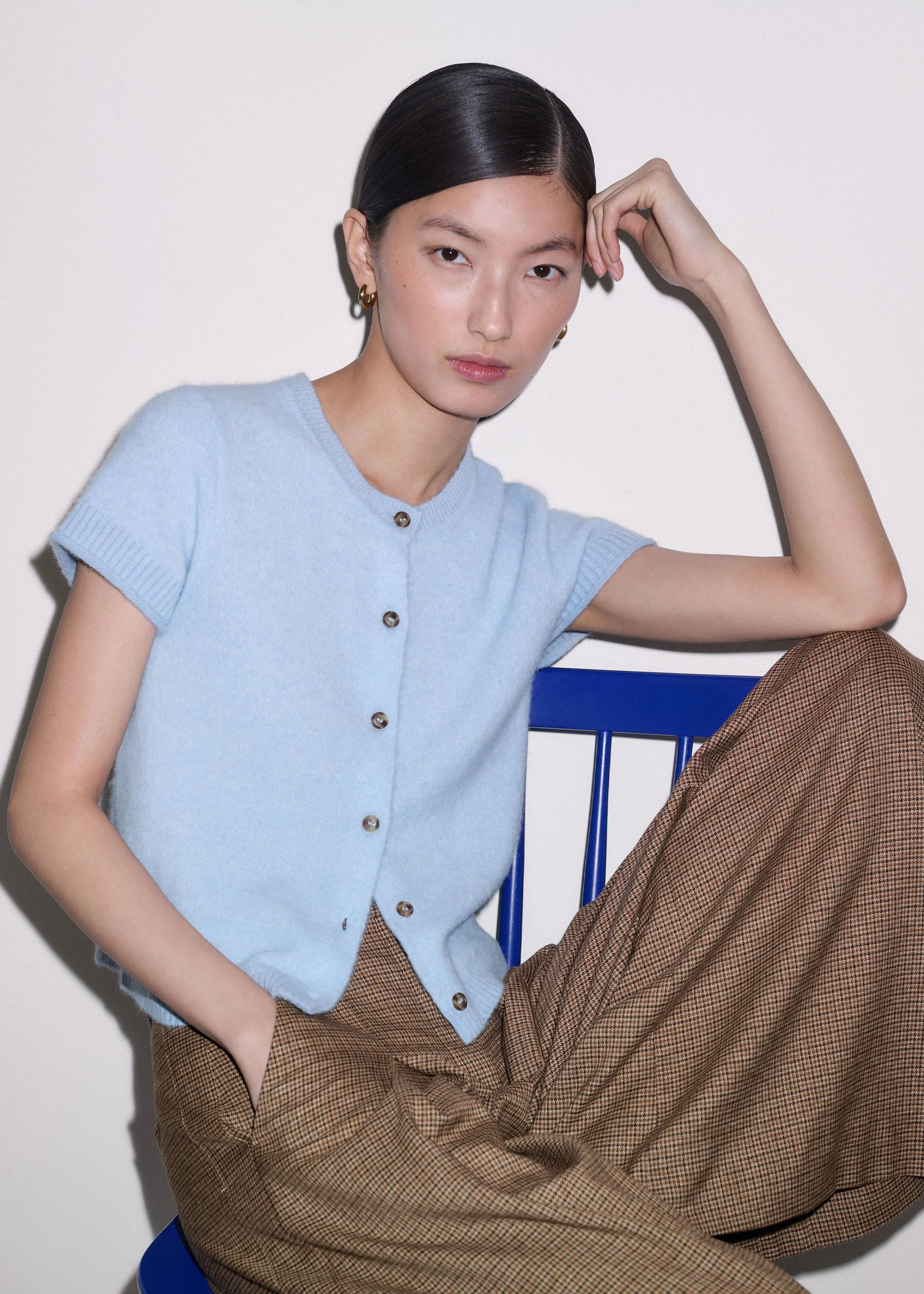 Button Front Baby Tee - 1