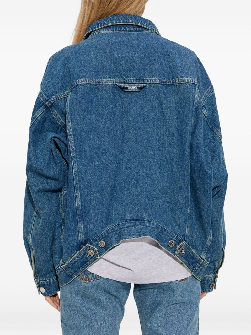button-fastening flap-pocket denim jacket 4