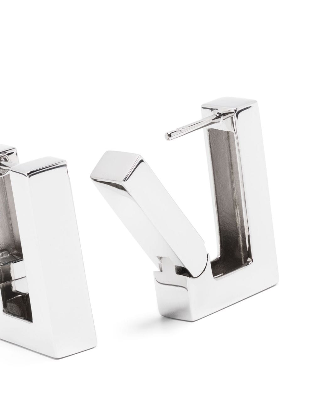 Square hoop earrings - 4