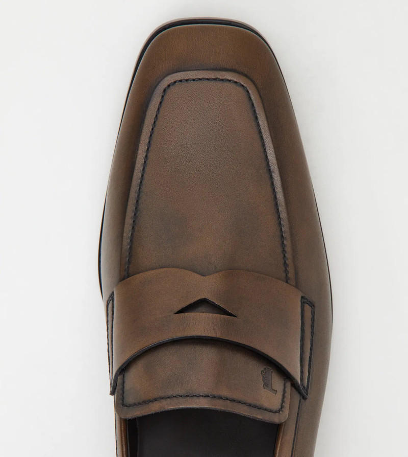 LOAFERS IN LEATHER - BROWN 3