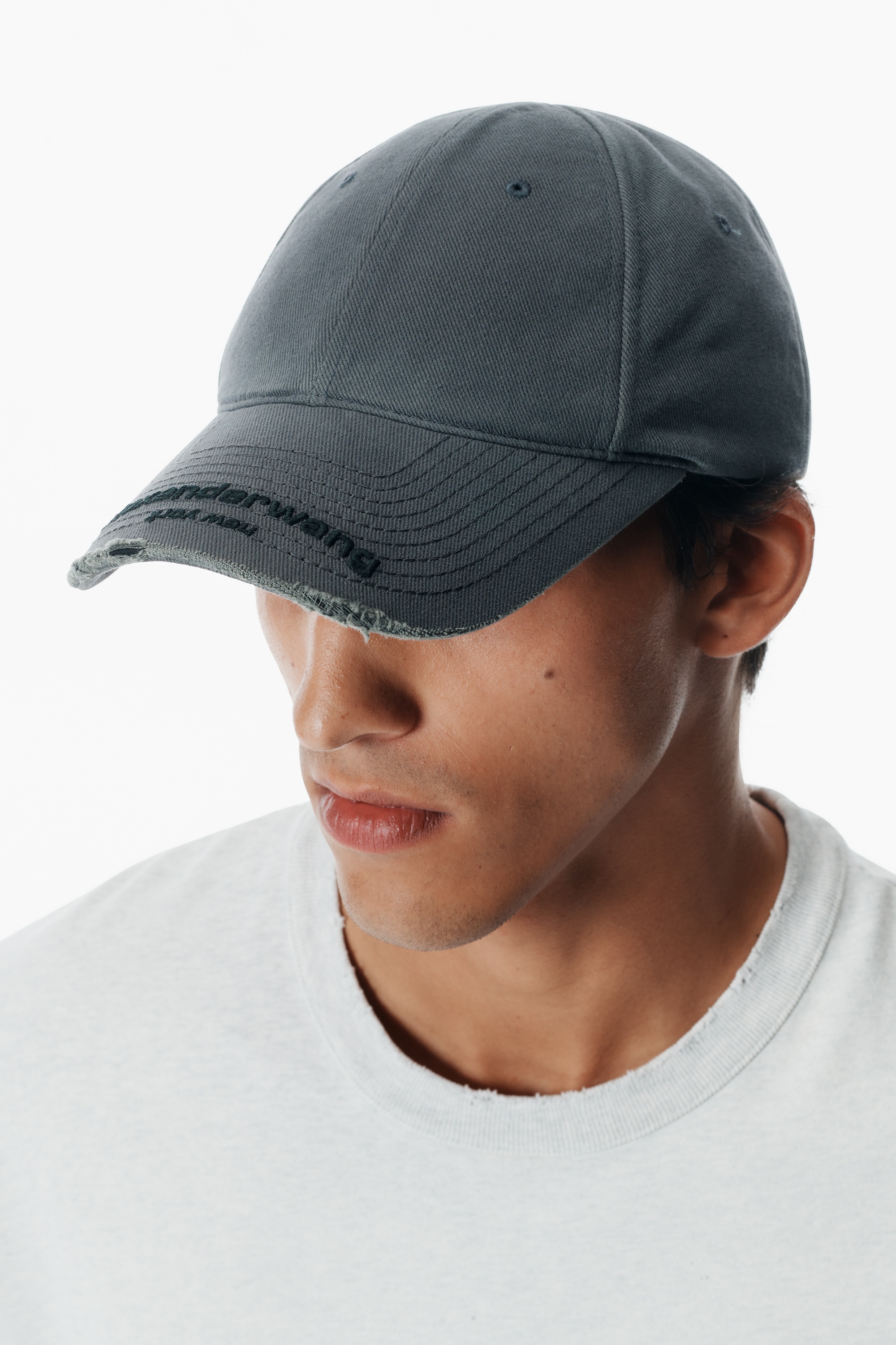Distressed Logo Baseball Cap - 3