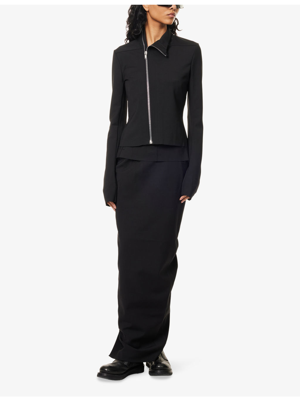 Gary High-Neck Stretch-Wool Blend Jacket - 2