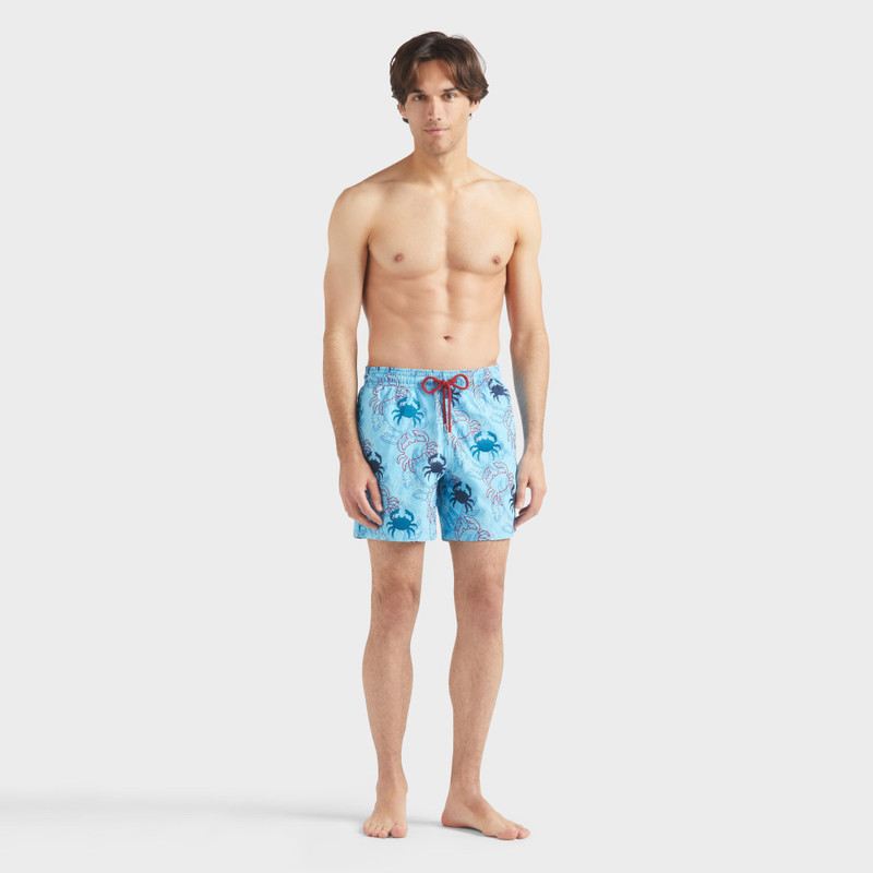 Vilebrequin Men Swim shorts Embroidered Crab Balloons - Limited Edition outlook