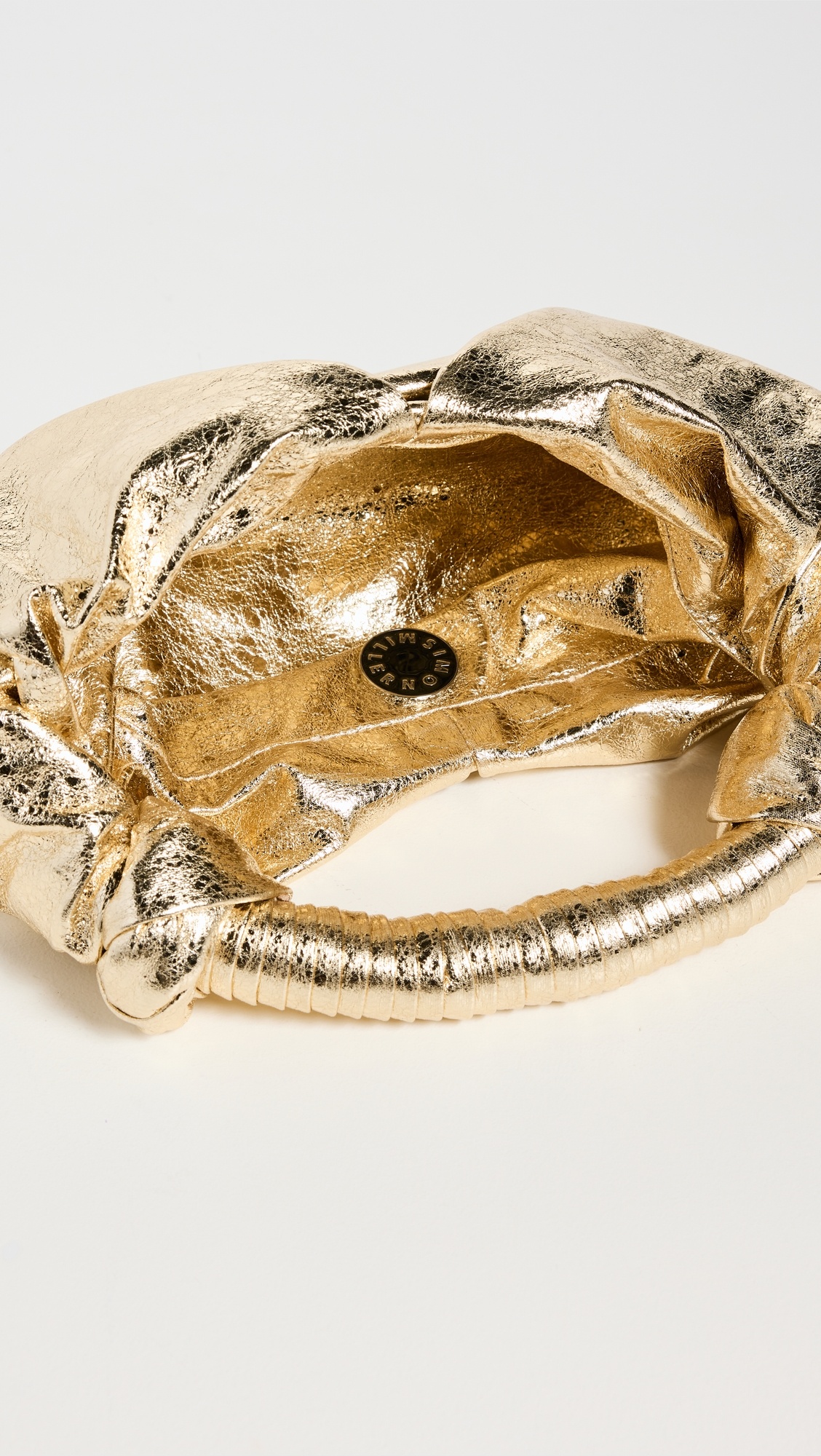【SIMONMILLER】Vegan Leather Lopsy Bag Star Gold Crinkle Vegan Leather Lopsy Bag | Simon Miller
