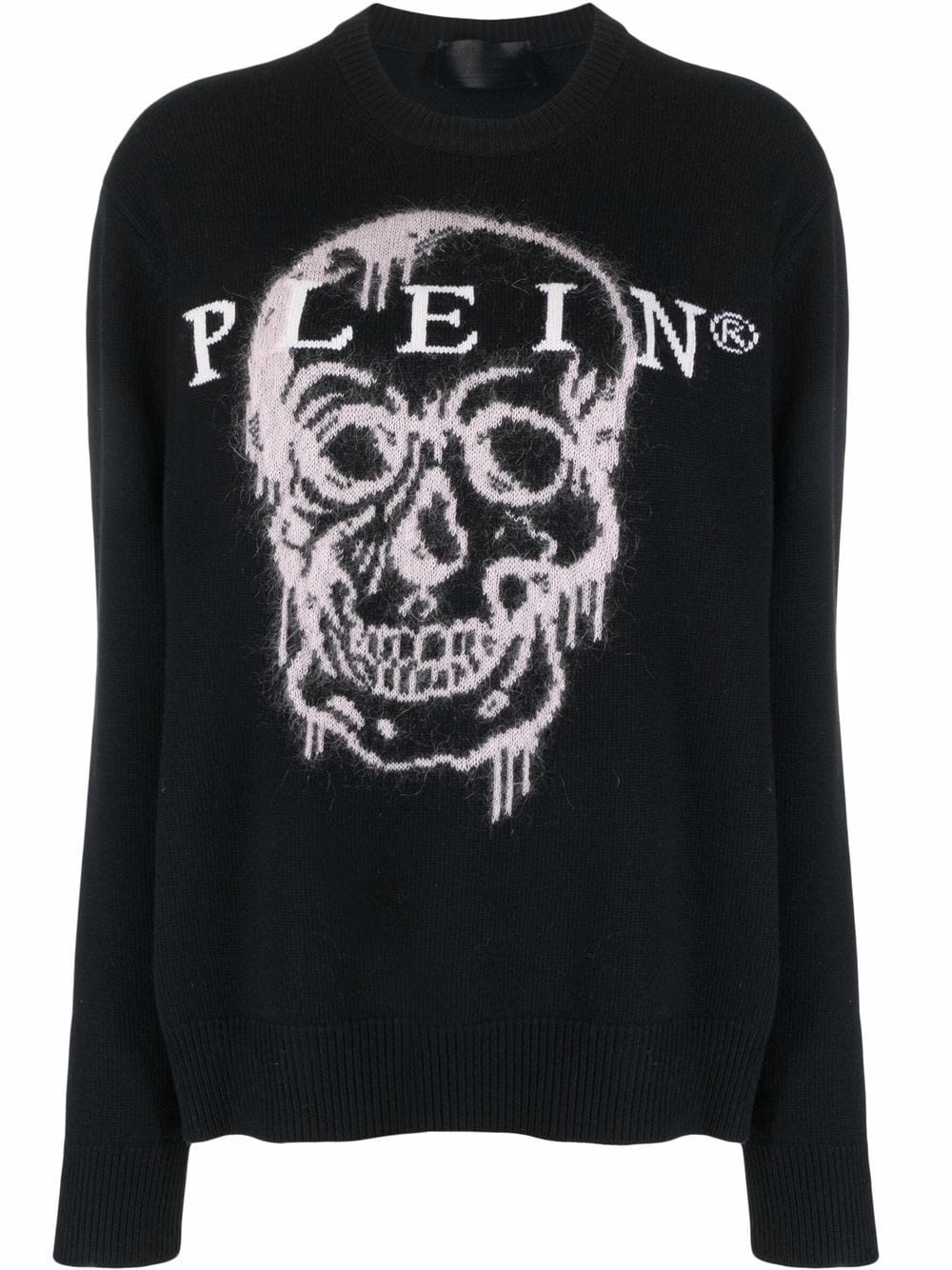 intarsia-knit skull jumper - 1