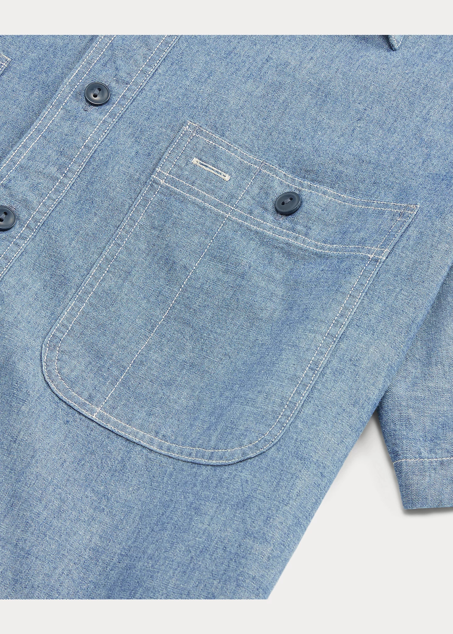 Indigo Chambray Workshirt - 3