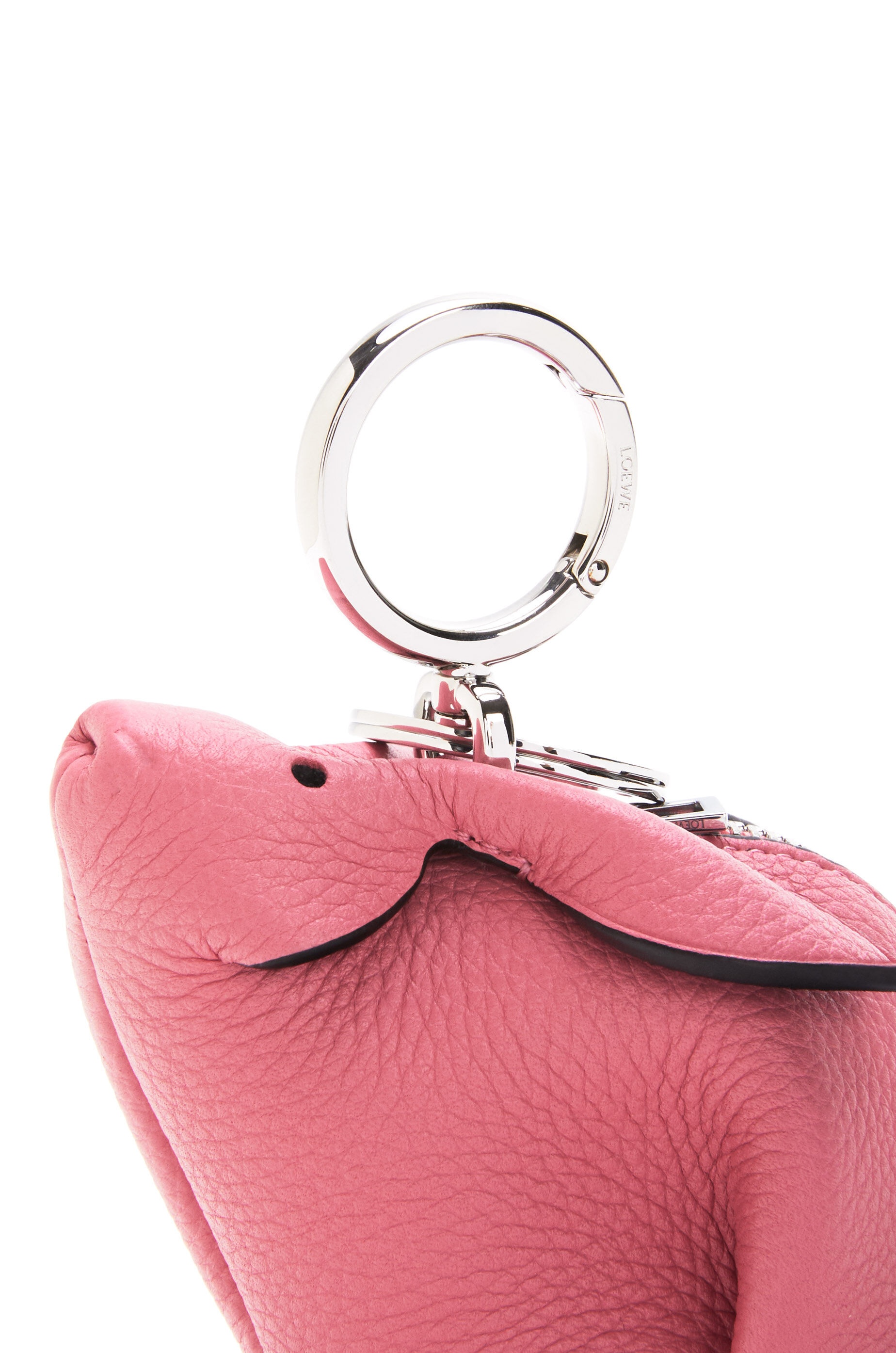 Bunny charm in grained calfskin and shearling - 5