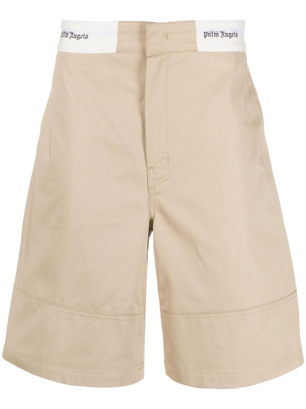 logo-waistband cotton Bermuda shorts - 1