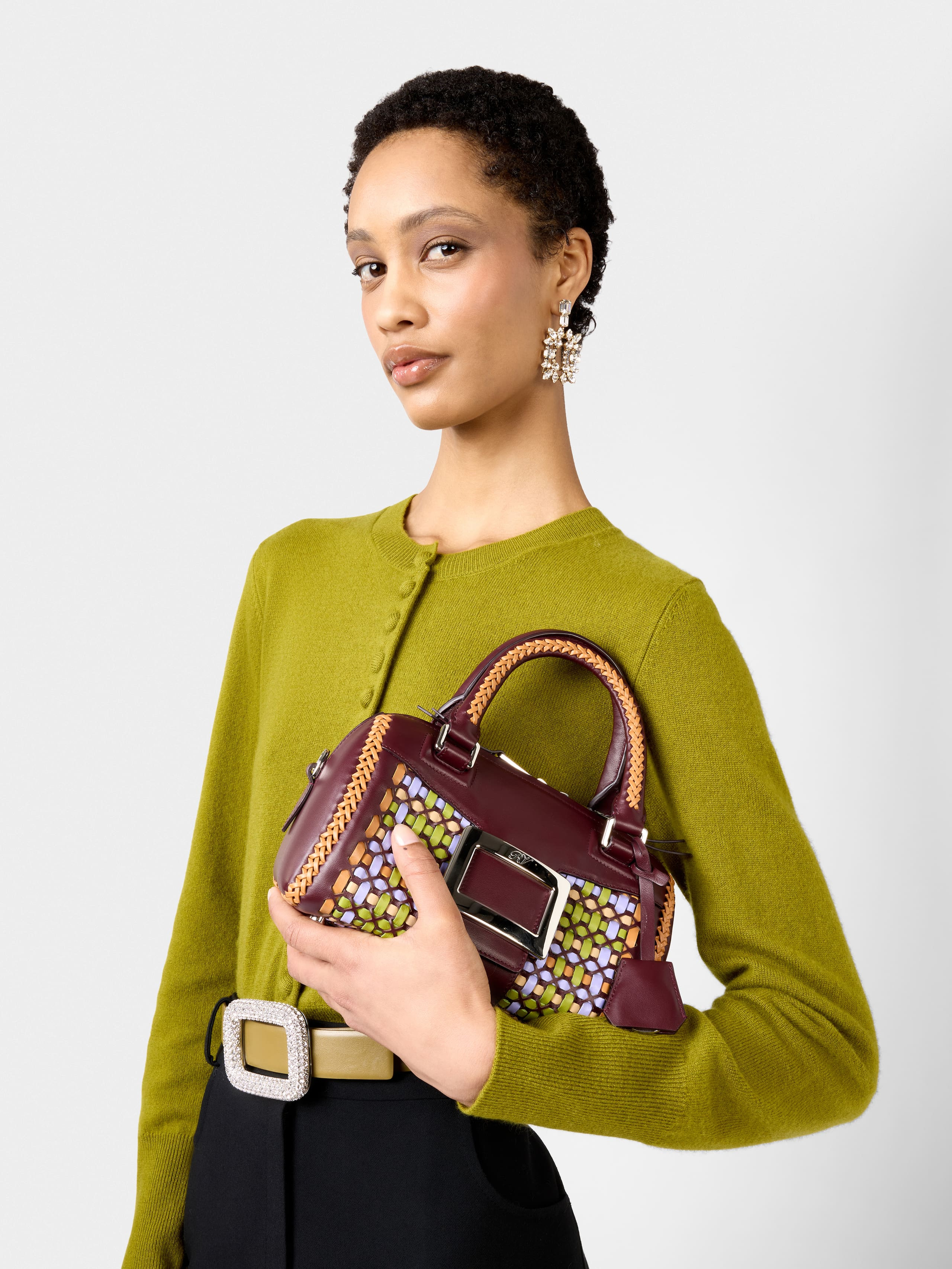 Belle Vivier Bag in braided leather - 9