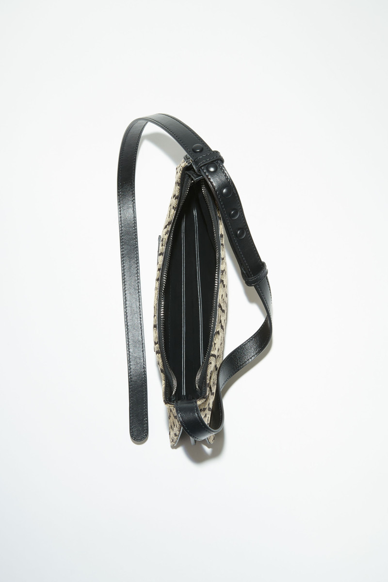Monogram Platt mini shoulder bag - Beige/black 3