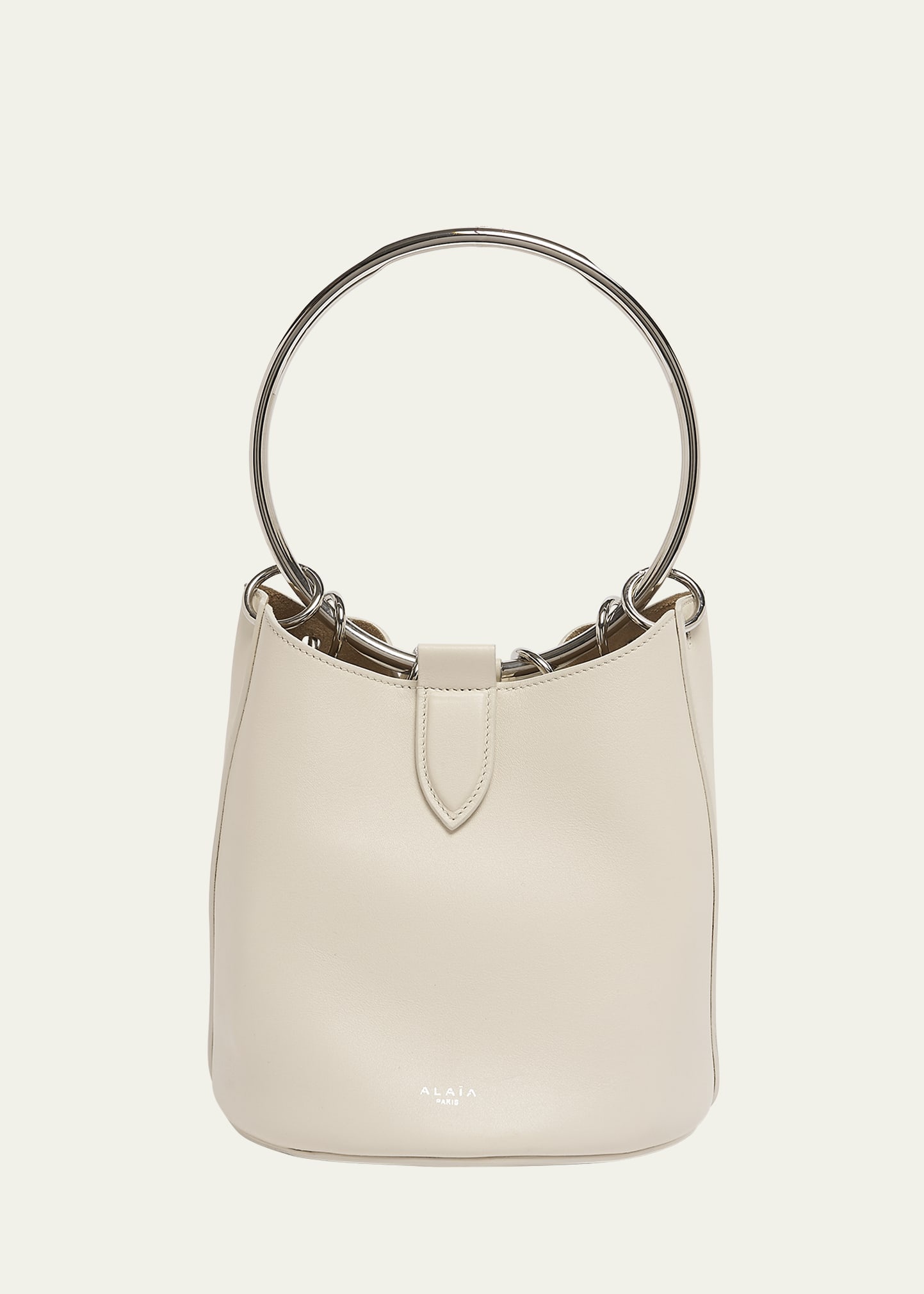 Medium Ring Bucket Bag in Leather - 1