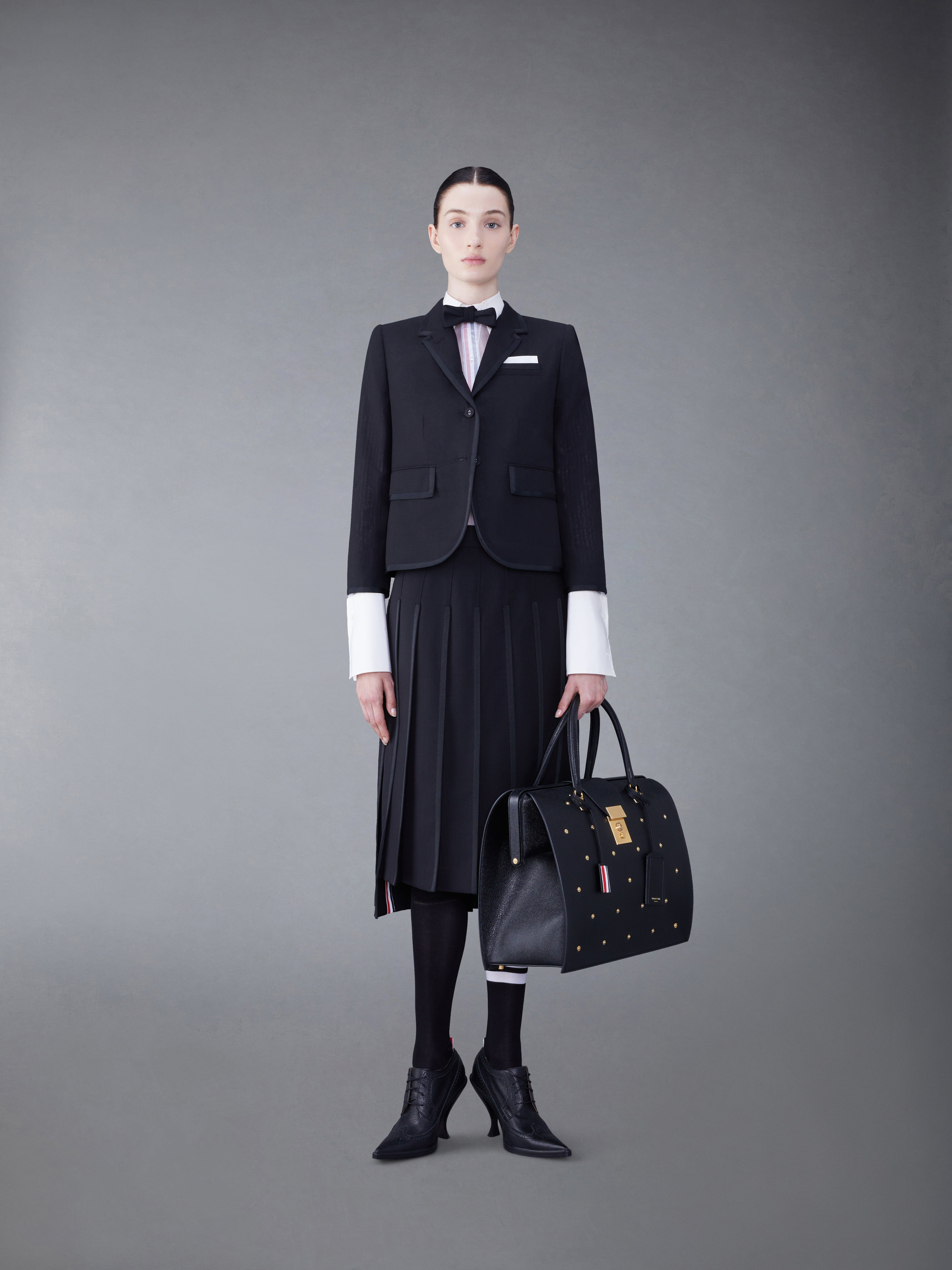 RWB-placket transparent silk shirt - 5
