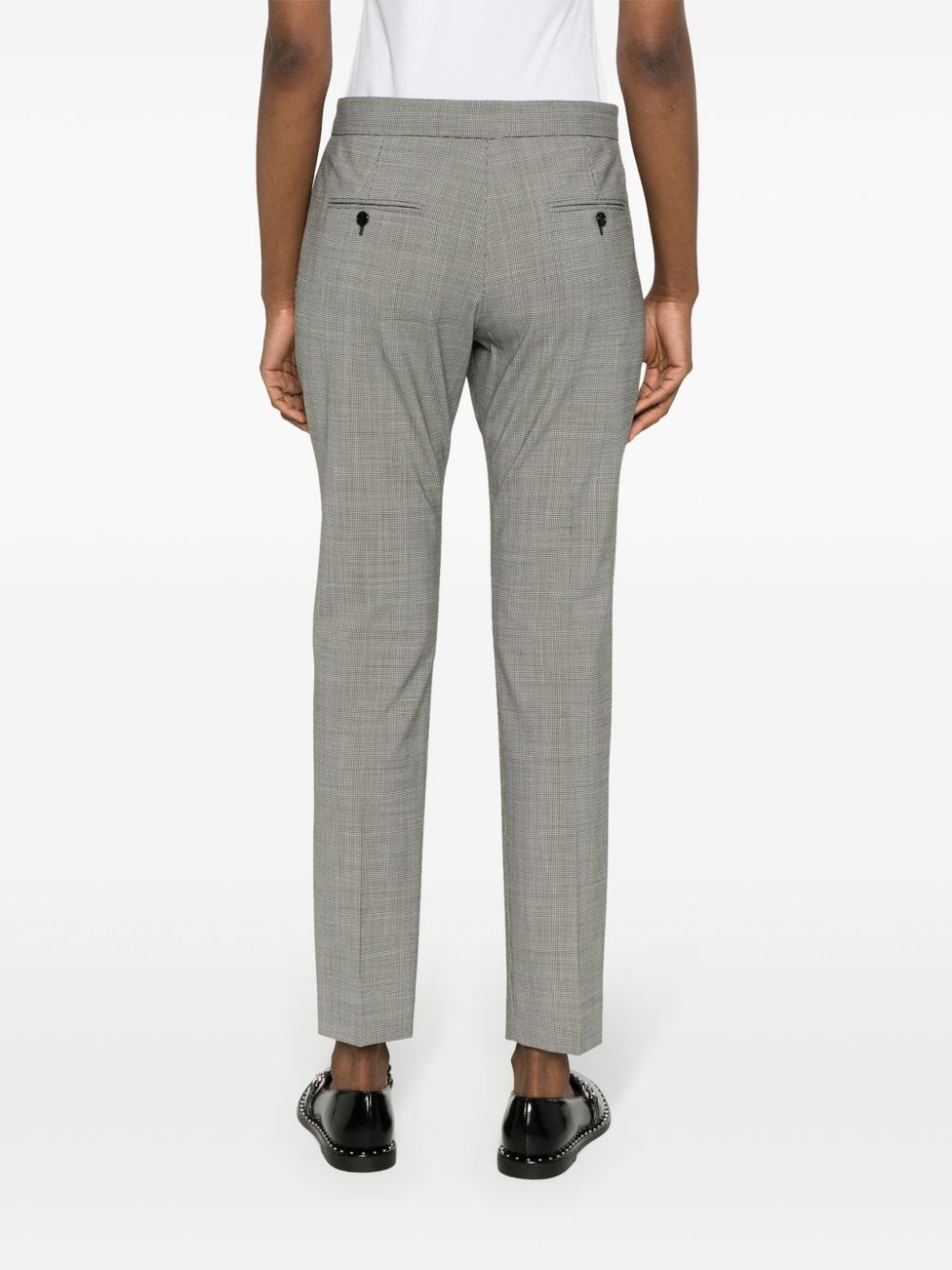 houndstooth cigarette trousers - 4