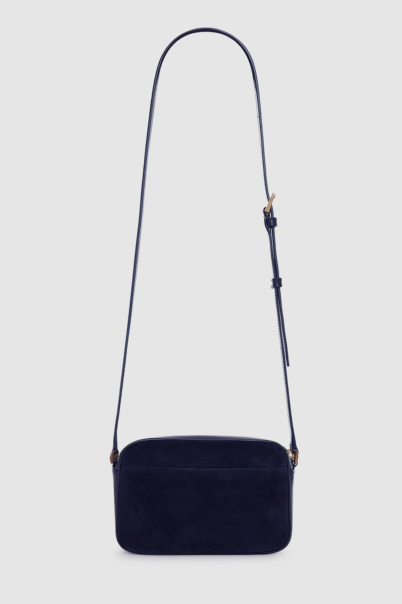 Elly Camera Bag - Navy Suede 4