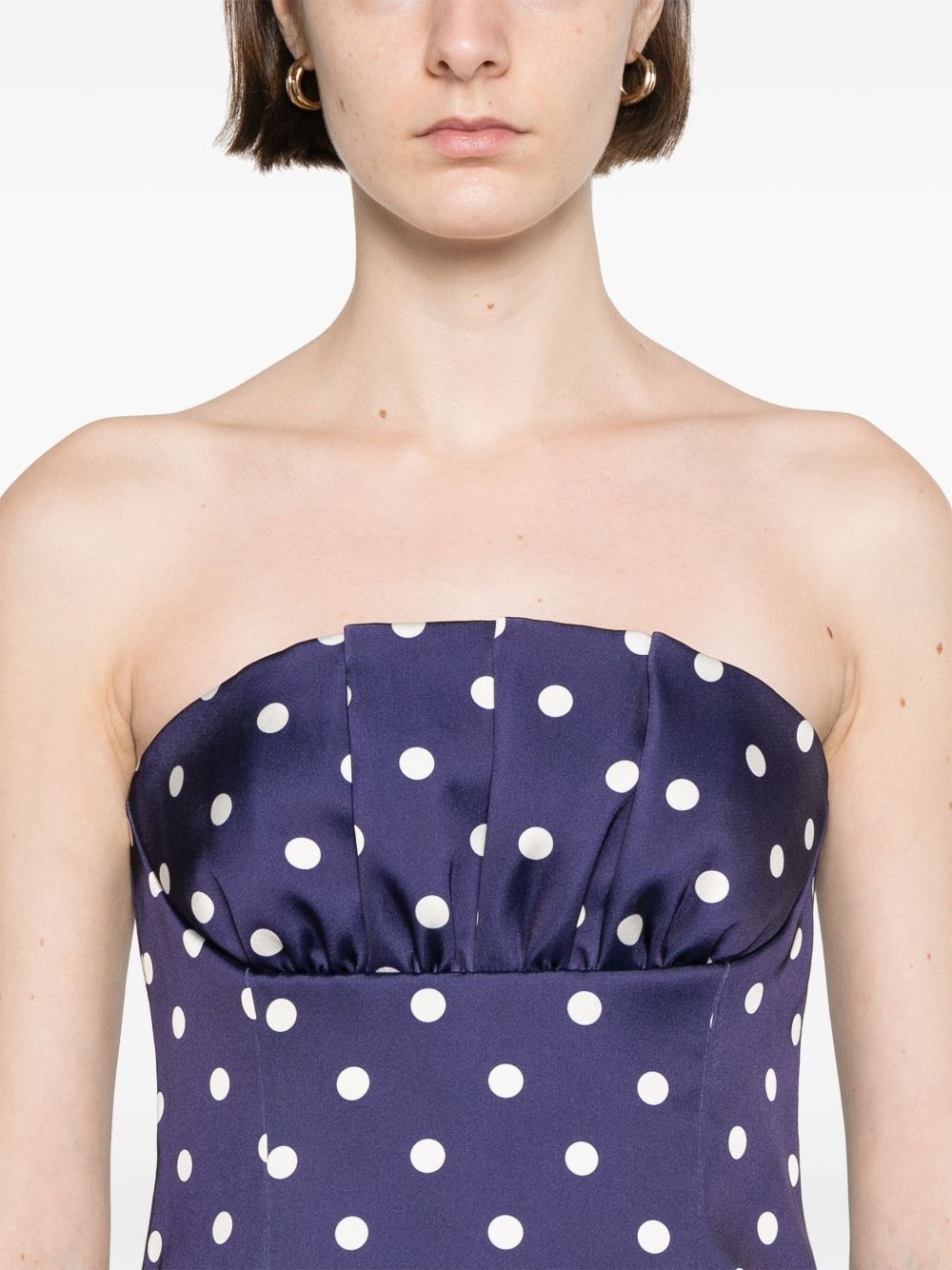 polka-dot midi dress - 5