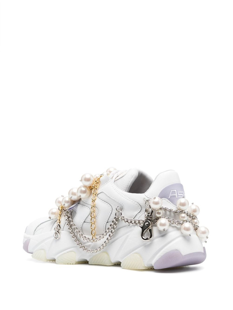 x Comme des Garcon pearled leather sneakers 3