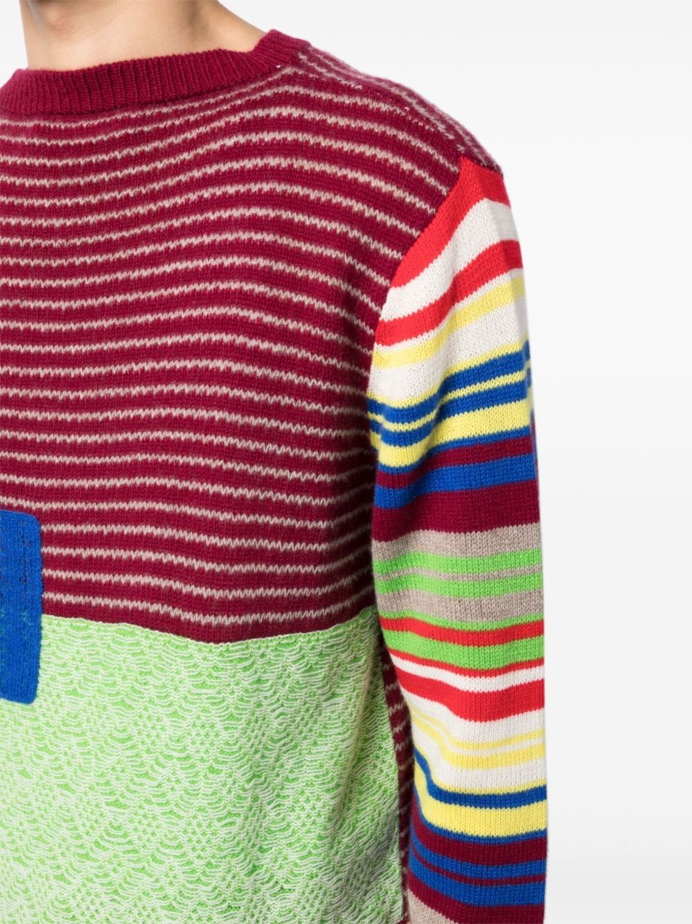 patchwork sweater - 5