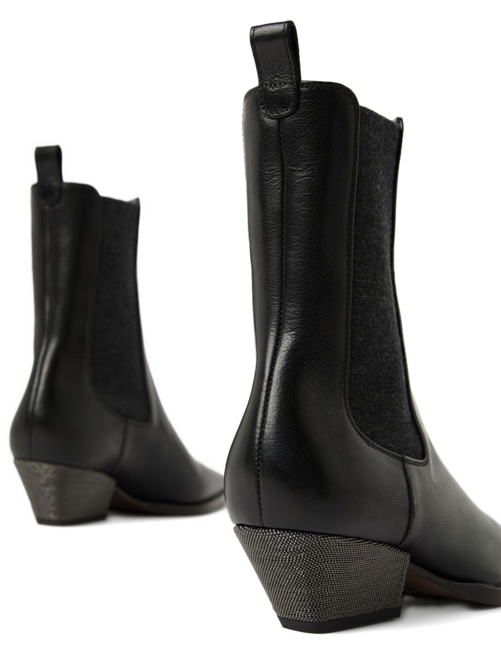 50mm leather Chelsea boots - 4