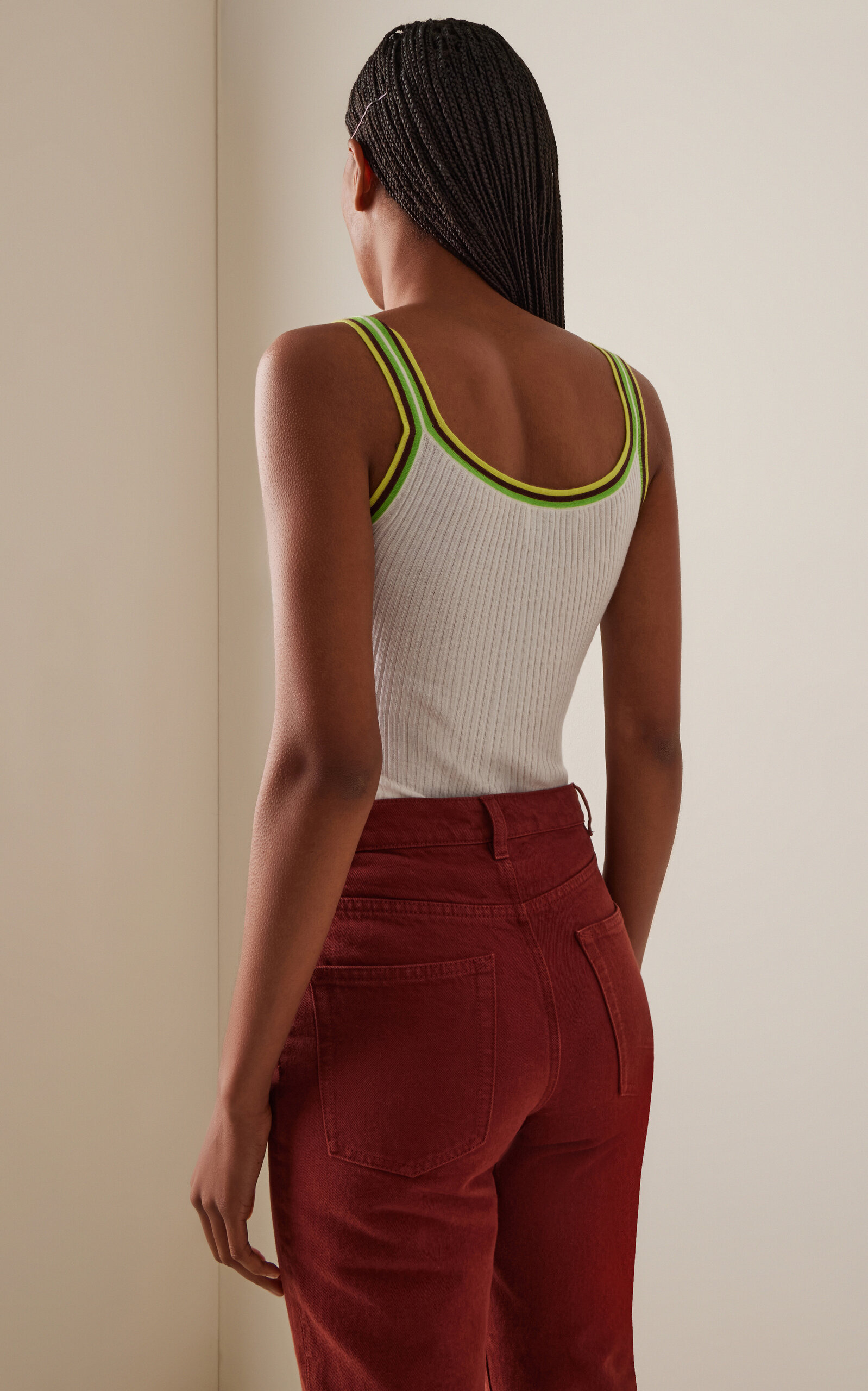 Exclusive Chen Cashmere-Silk Tank Top ivory - 4
