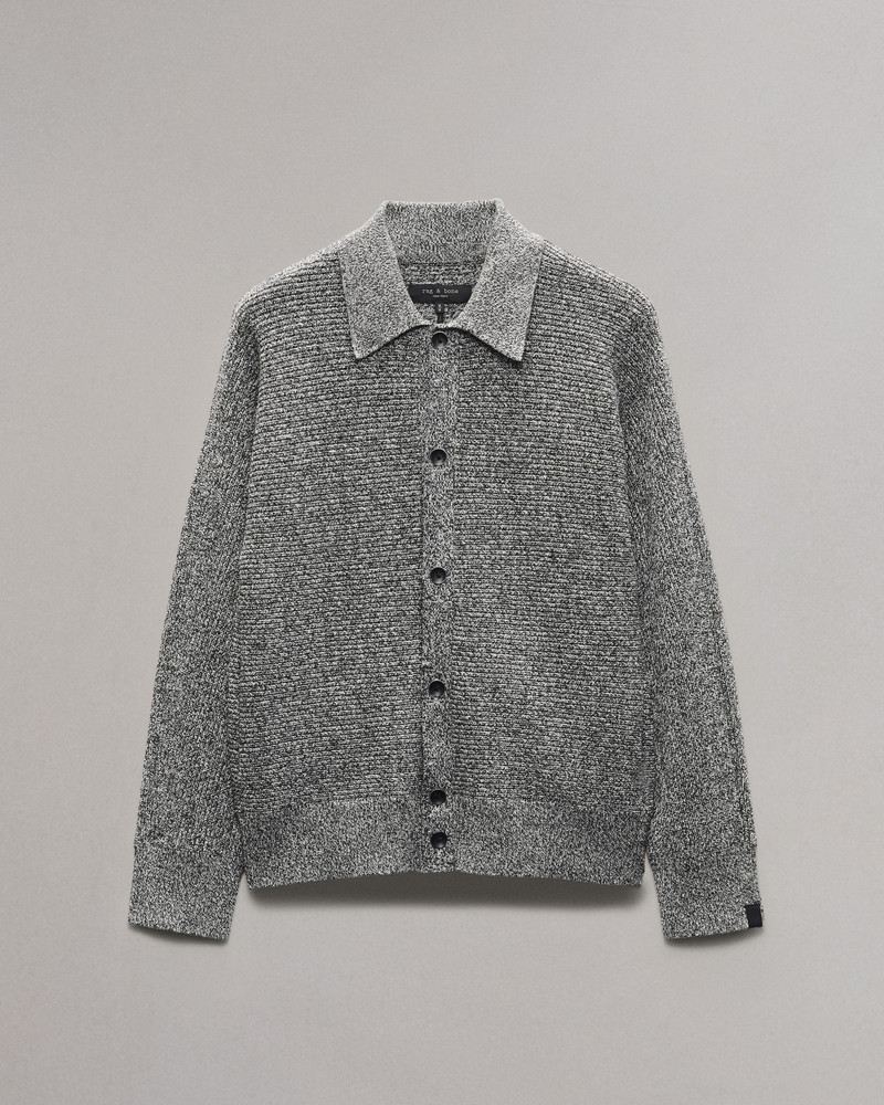 rag & bone Marled Cotton-Blend Cardigan outlook