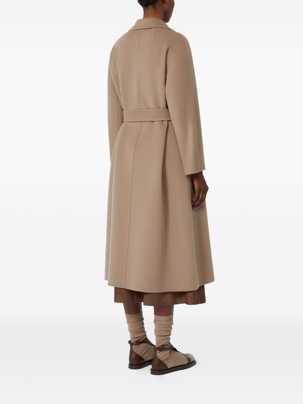 belted wool coat - 4