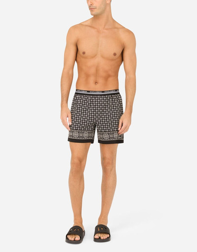 Dolce & Gabbana Stretch cotton shorts with tie print outlook