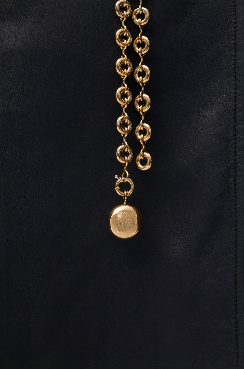 Chain coat in nappa lambskin 5