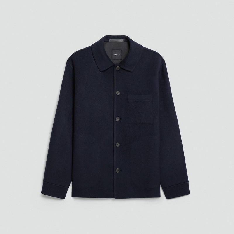 Overshirt in Double-Face Wool-Cashmere 1