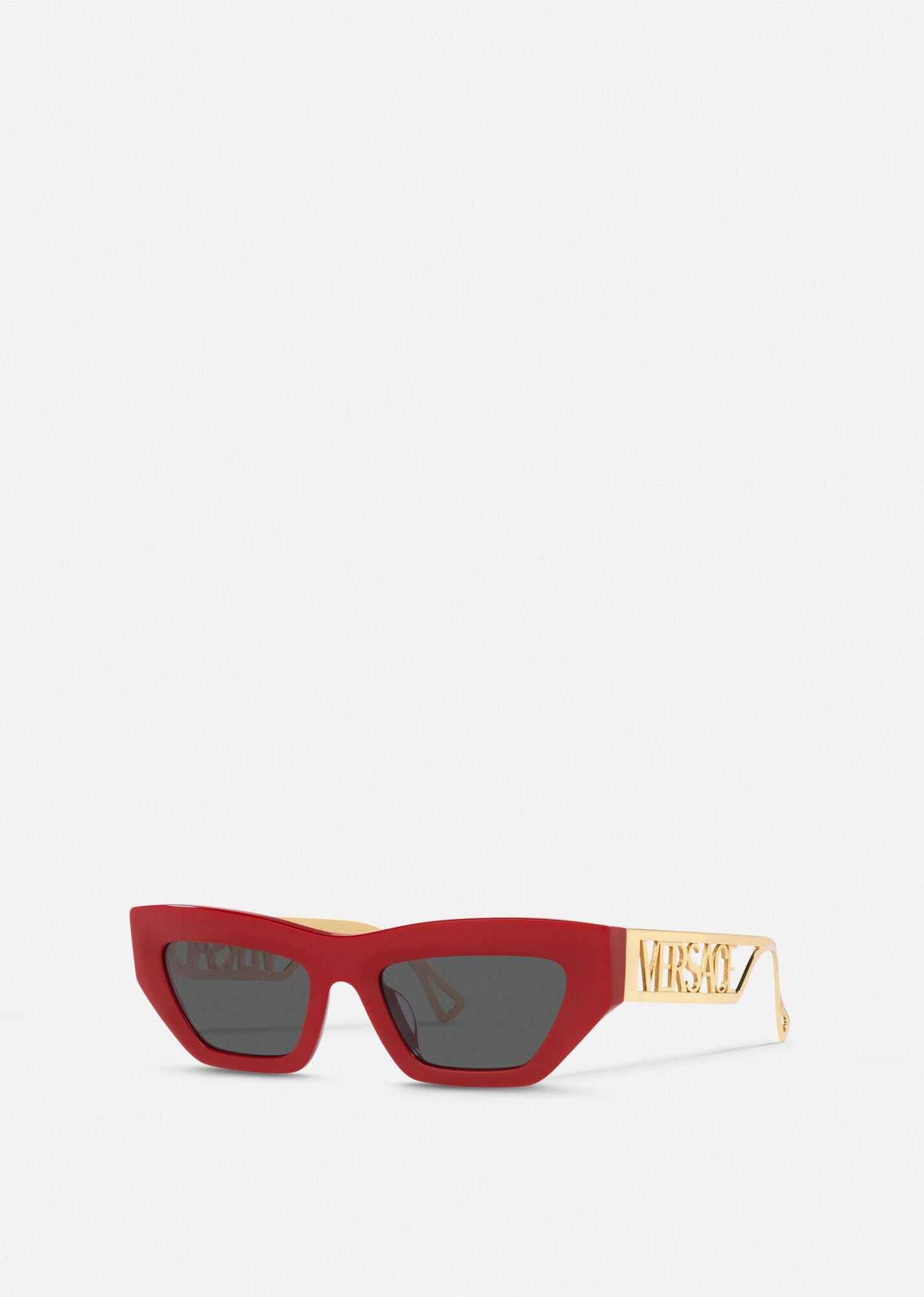 90s Vintage Logo Cat-Eye Sunglasses - 1