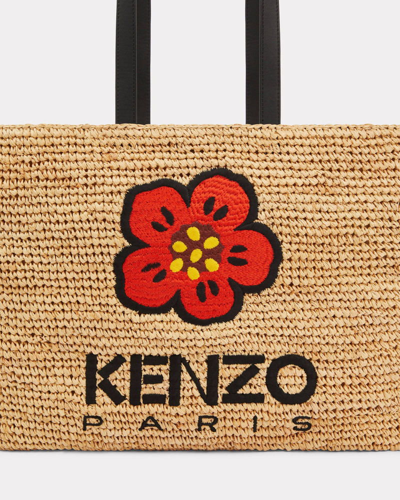 Large raffia tote bag 3