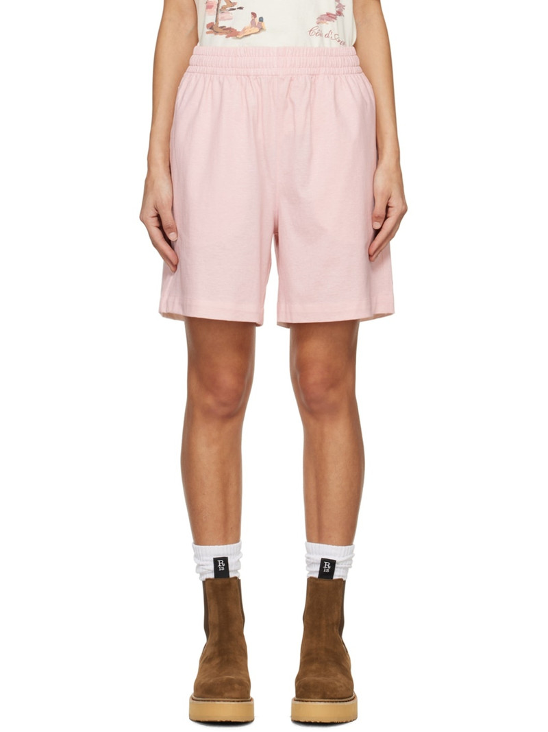 Pink Drawstring Shorts 1