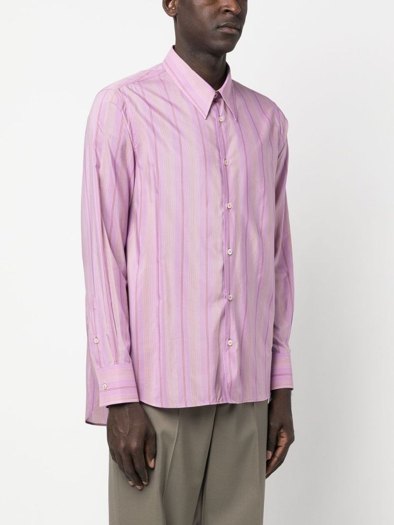 WALES BONNER long-sleeved striped shirt | REVERSIBLE