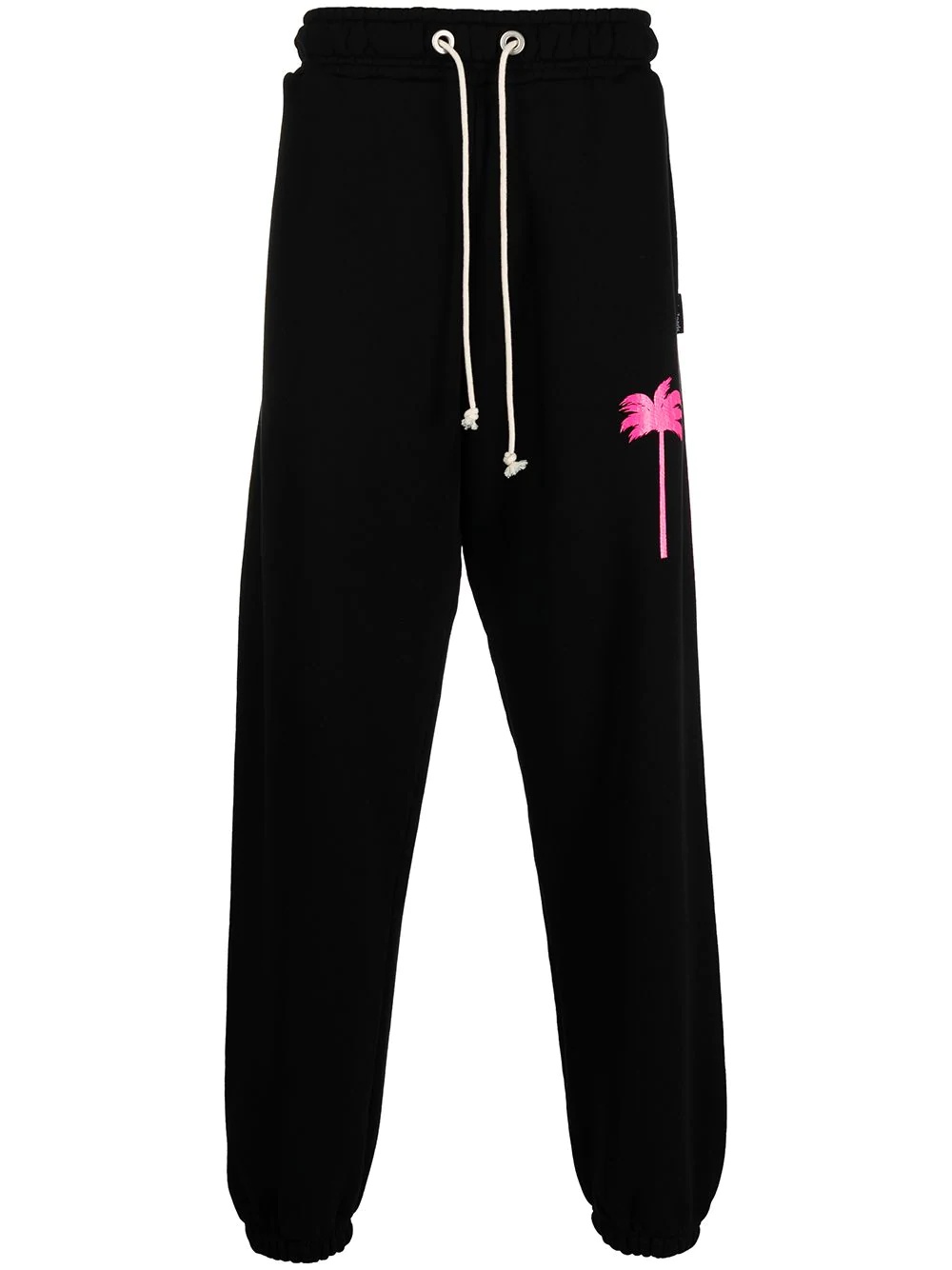 palm motif track pants - 1