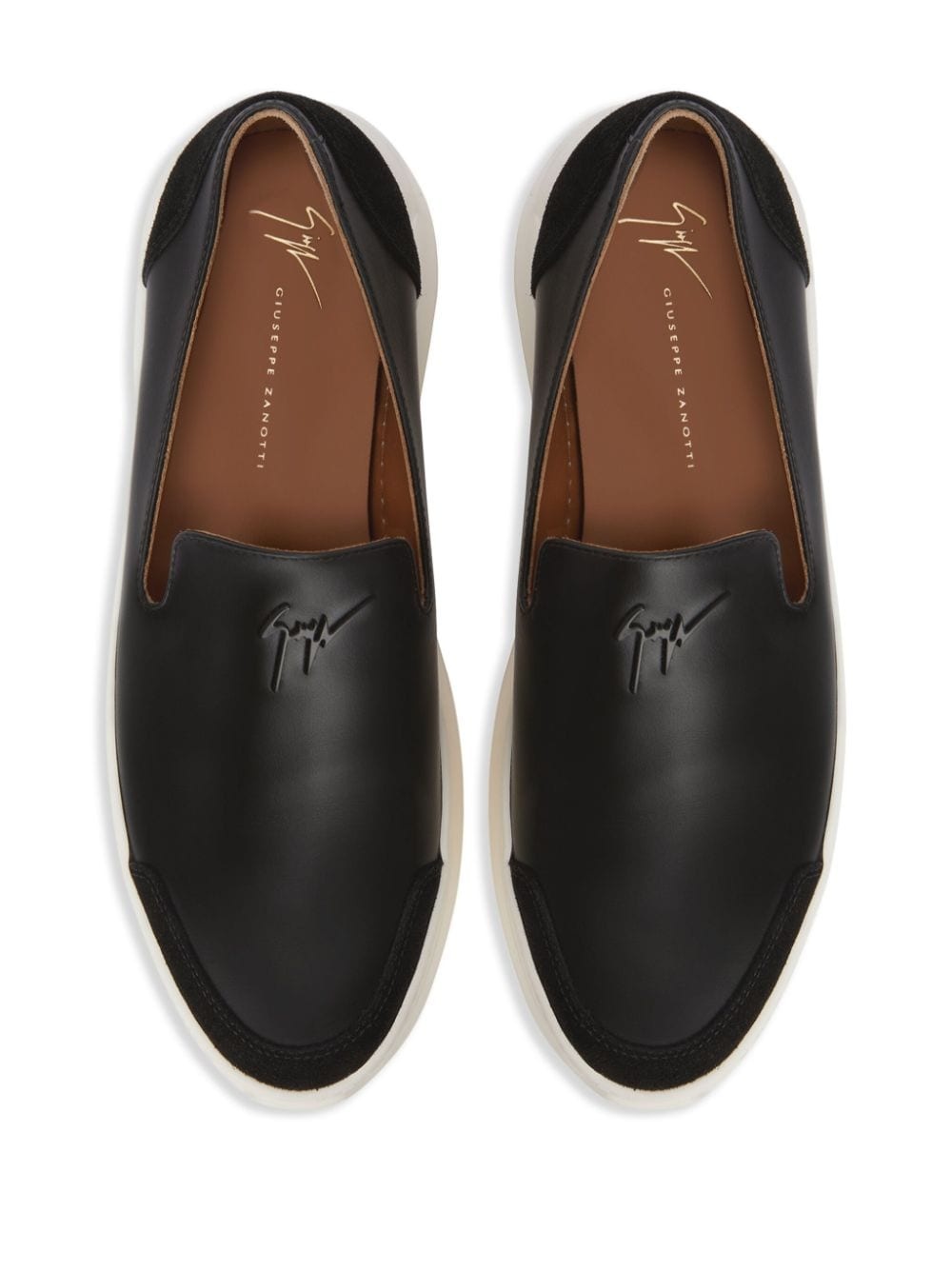 Conley logo-lettering loafers - 4