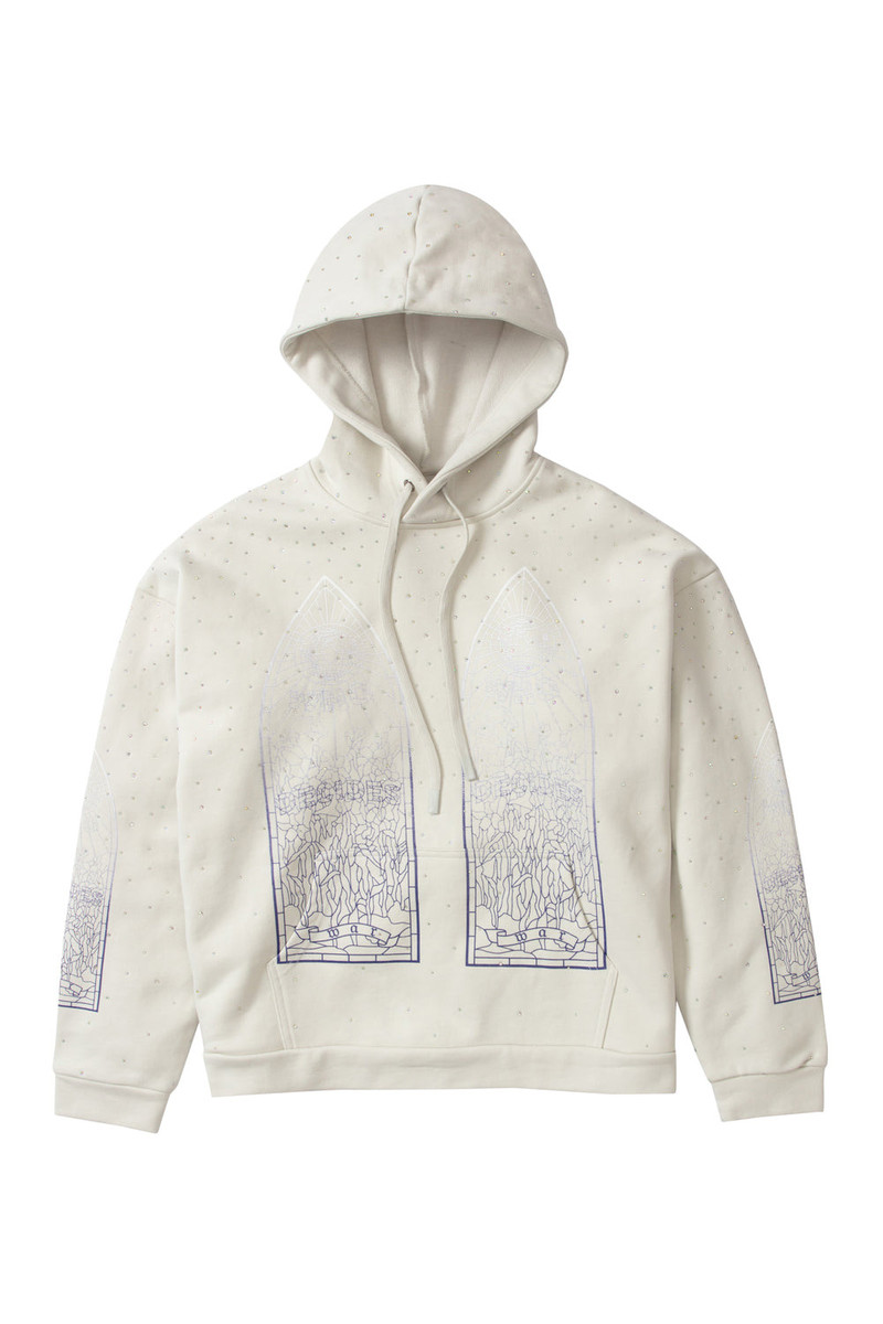 RHINESTONE HOODED PULLOVER 1