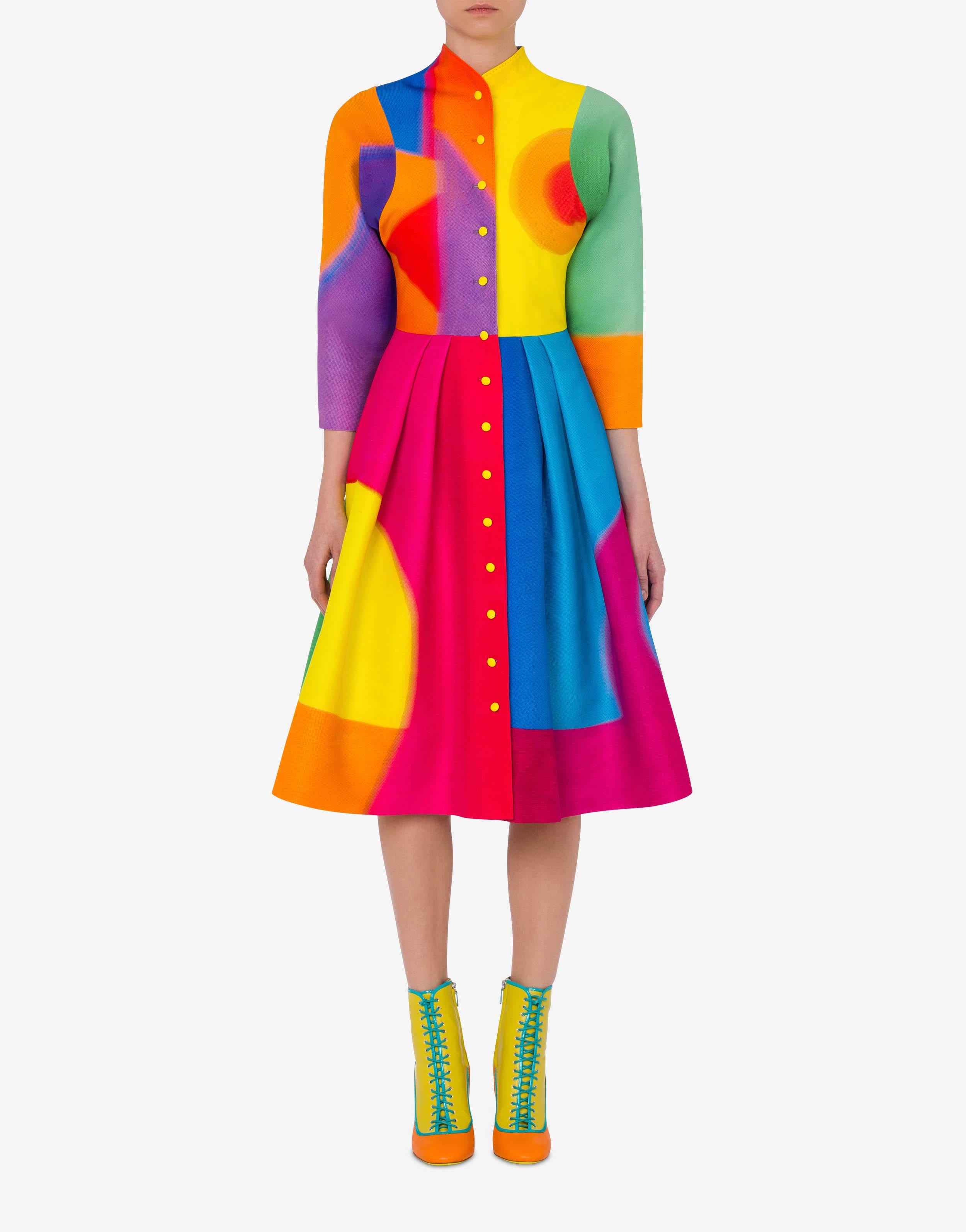 PROJECTION PRINT DUCHESSE DRESS - 2