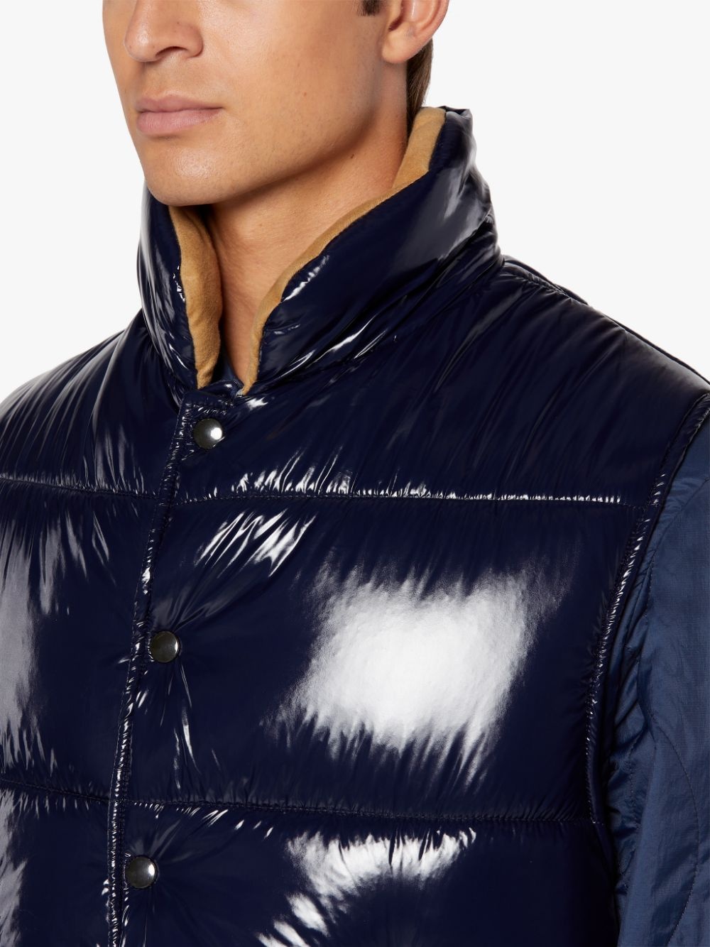 OSAKA NAVY NYLON GILET | GQF-304 - 5