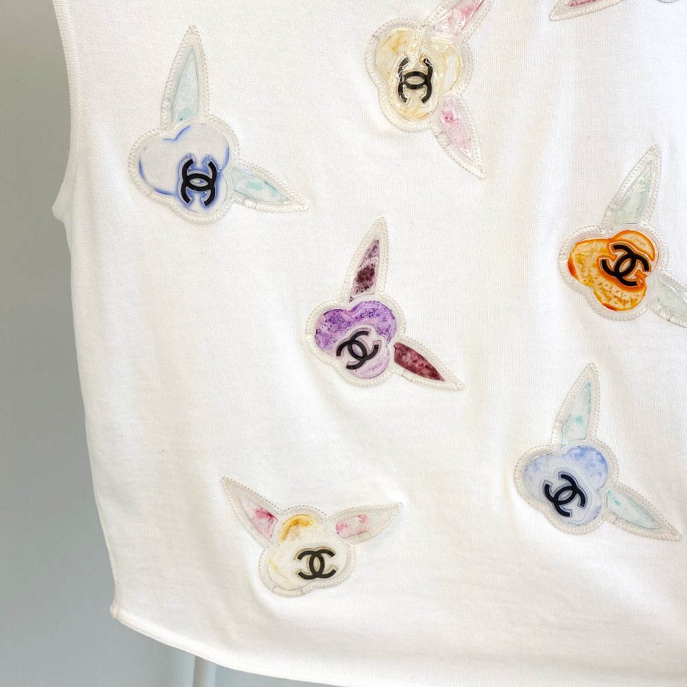Chanel CC Patch Cotton Sleeveless - 3