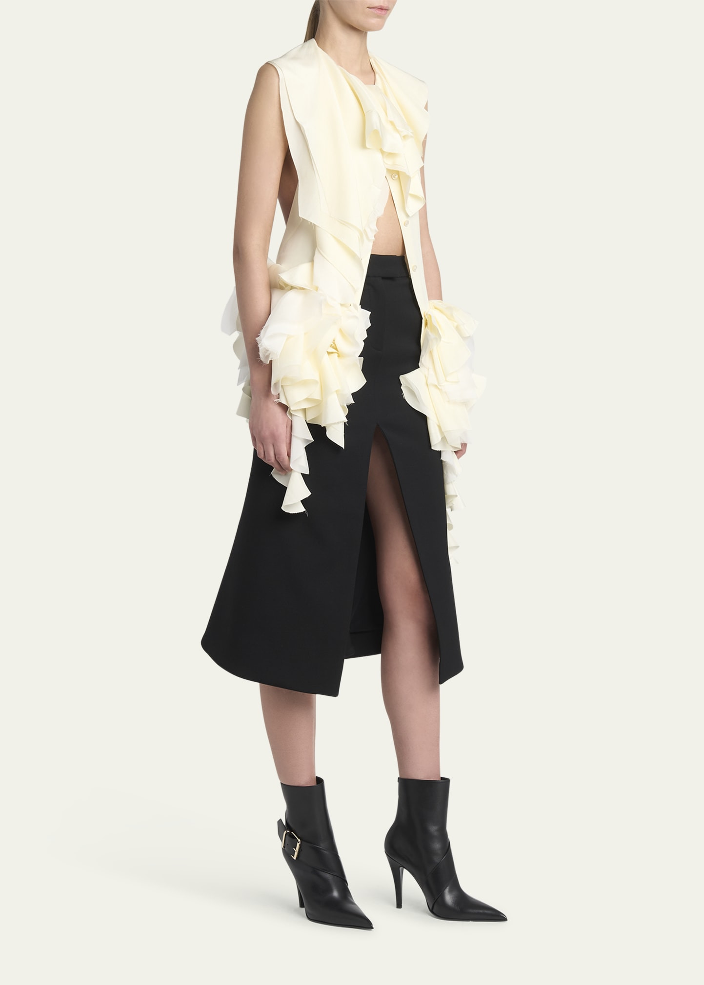 Heron Buckle Leather Ankle Boots - 3