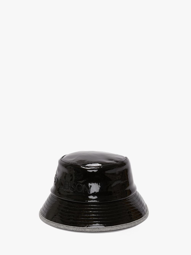 JW Anderson COATED DENIM BUCKET HAT WITH LOGO outlook