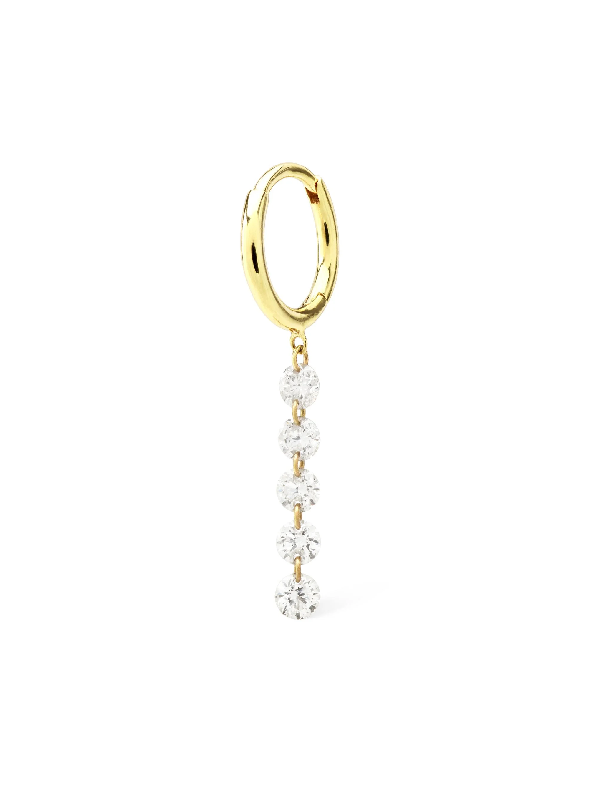 Women's 18K Yellow Gold & 0.39 TCW Diamond Drop Earring - Yellow Gold - 1