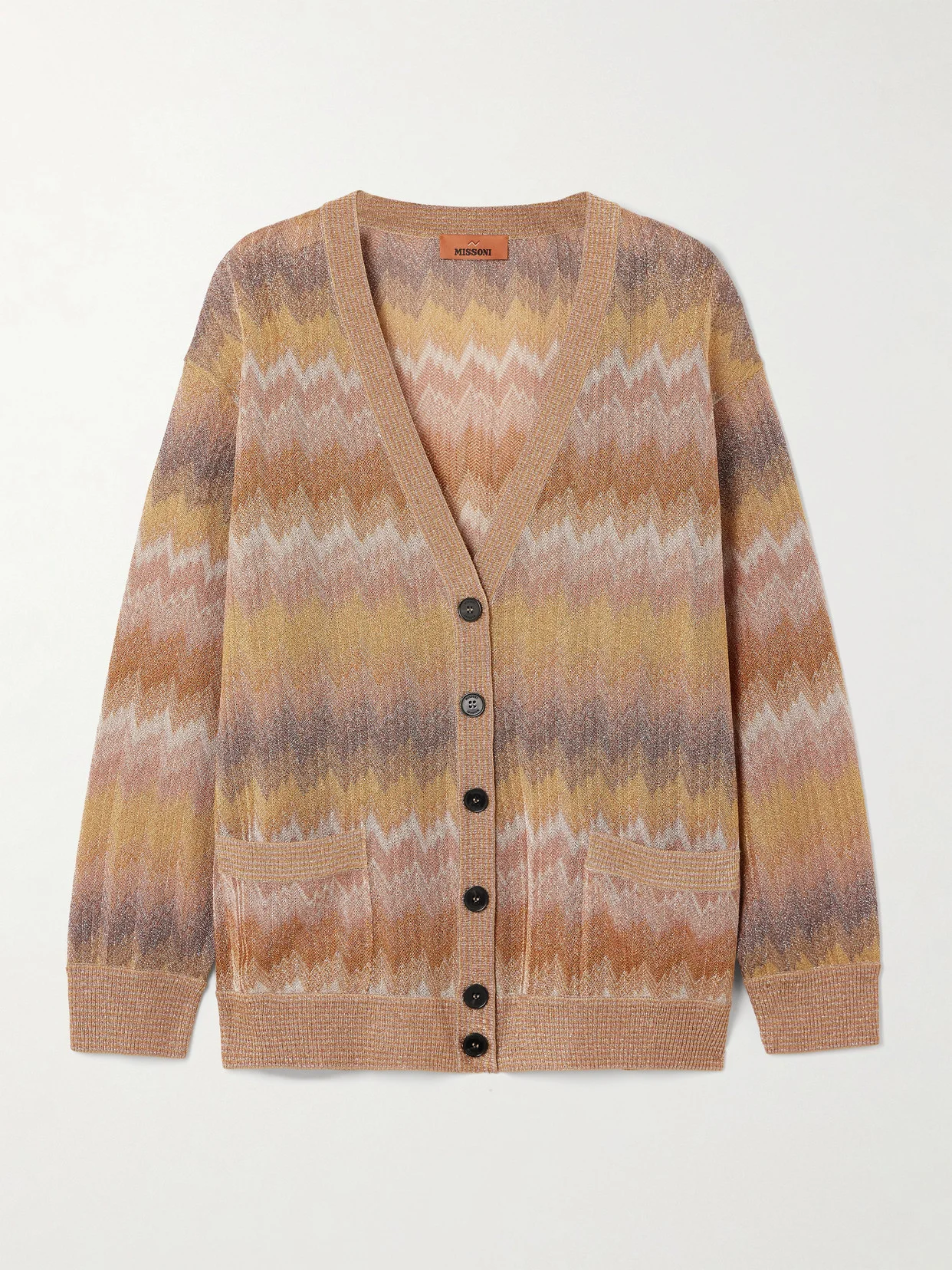 Metallic Crochet-knit Cardigan - 1