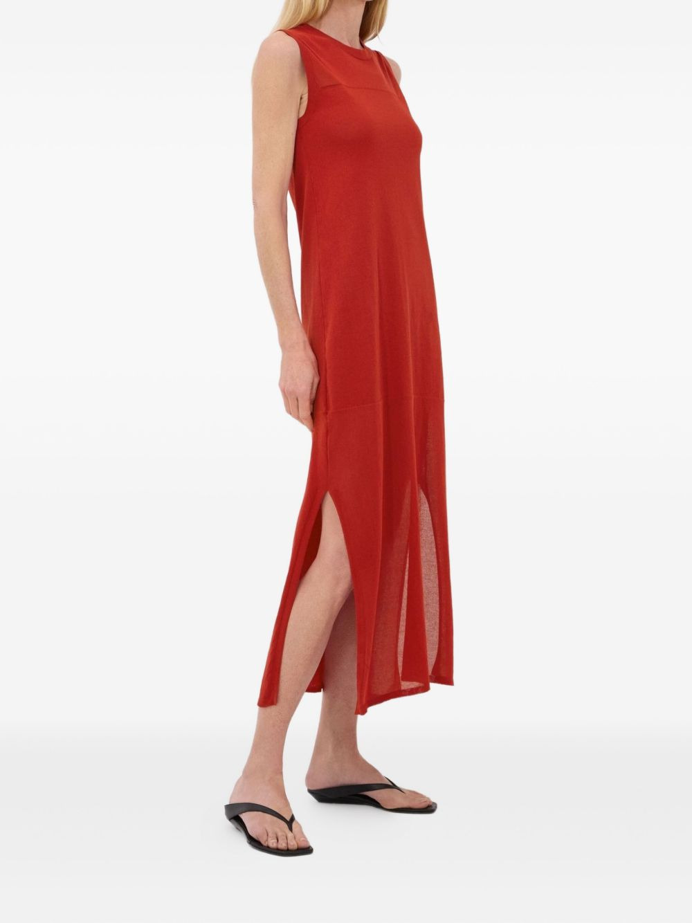 Philae side-slit knitted midi dress - 3