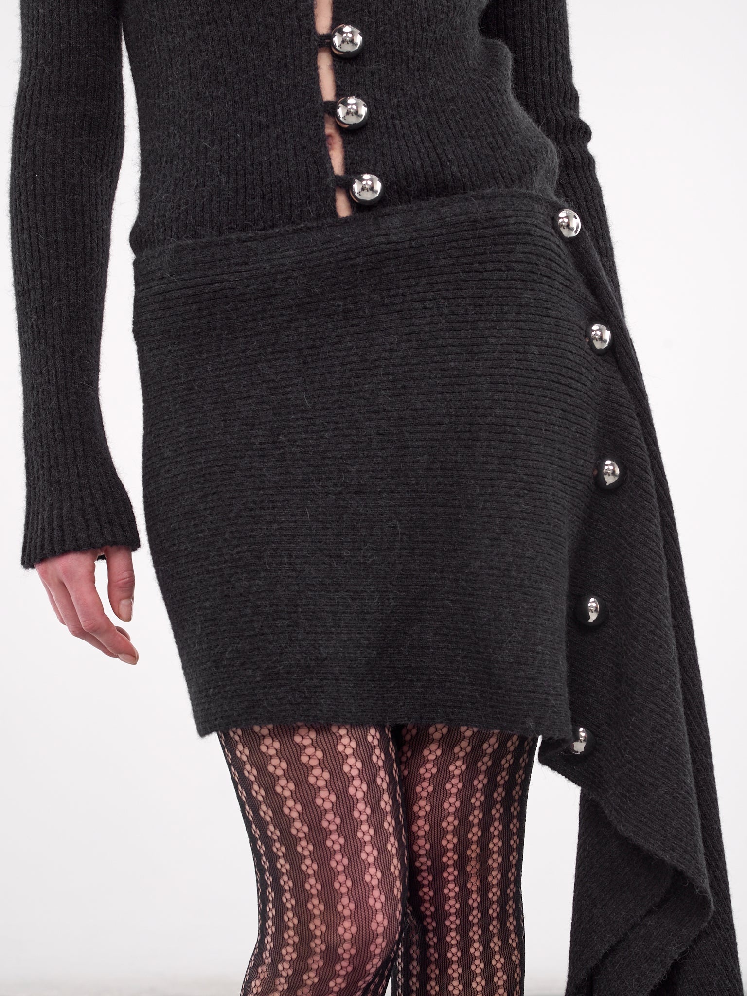 Knit Scarf Mini Skirt - 4