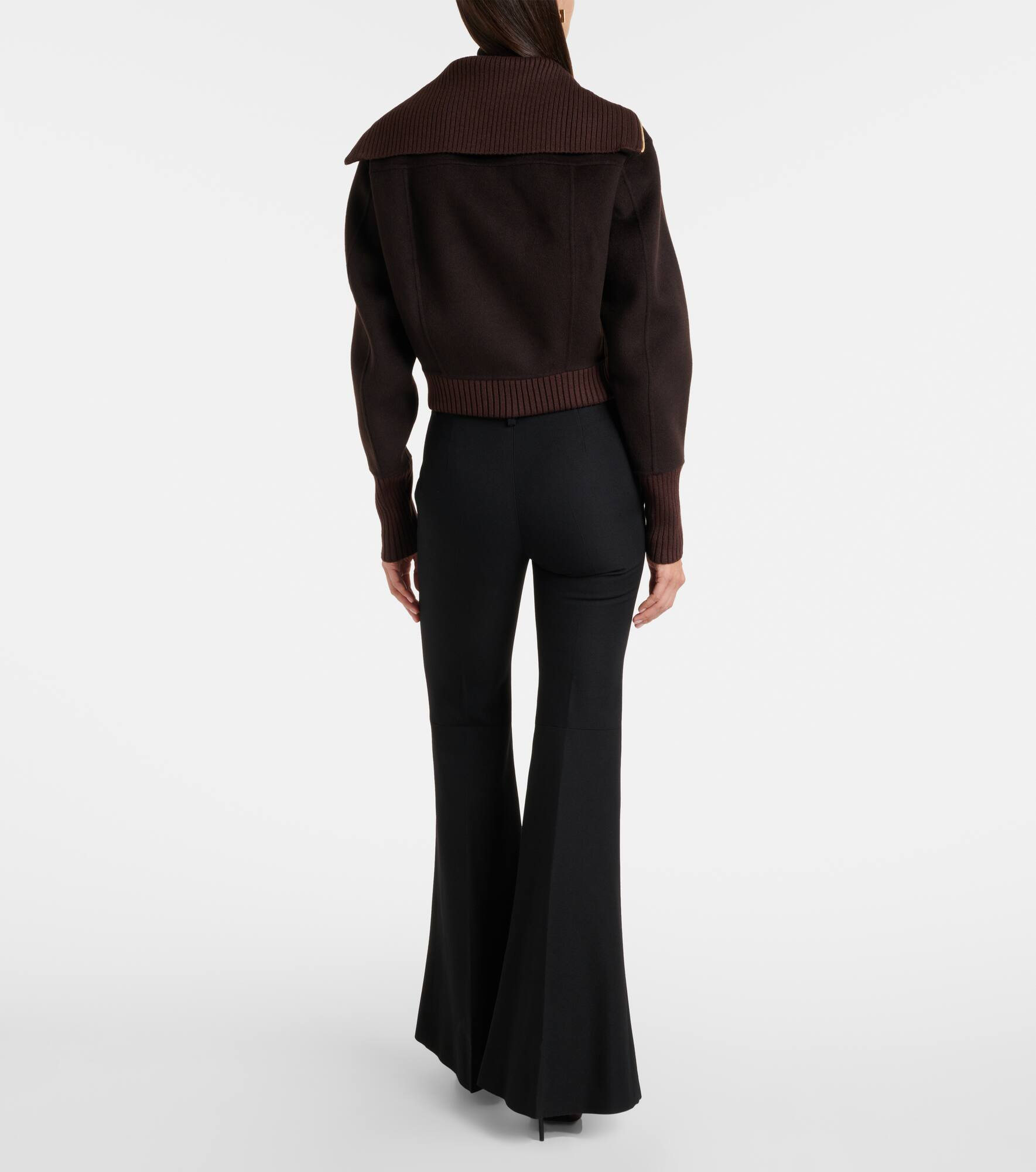 Wool and cashmere bomber jacket - 3